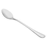 Acopa Edgewood 7 1/4 inch 18/0 Stainless Steel Heavy Weight Iced Tea Spoon - 12/Case