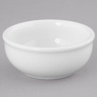 Tuxton BPB-050E 5 oz. Porcelain White China Sauce / Salsa Dish - 36/Case