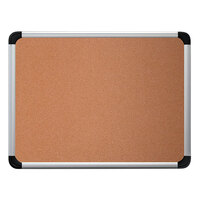 Universal UNV43713 36 inch x 24 inch Cork Board with Aluminum Frame