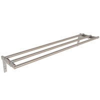 Eagle Group TSL-DB-HT3 48" x 10 1/2" Stainless Steel Tubular Tray Slide with Drop Brackets