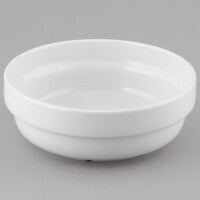 Tuxton BPB-620 62 oz. Porcelain White China Stackable Salad Bowl - 12/Case