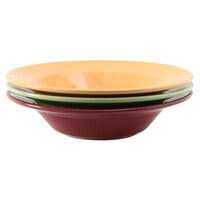 Tuxton DYD-105 24 oz. Tall China Pasta Bowl, Assorted Colors - 12/Case