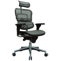 Eurotech Seating ME7ERG-W09-53 Ergohuman Grey Mesh High Back Swivel Office Chair