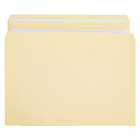 Universal UNV16110 Letter Size File Folder - Standard Height with 2-Ply Straight Cut Tab, Manila - 100/Box