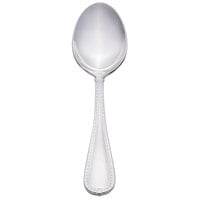 Reed & Barton RB110-002 Berkshire Matte 7 1/8" 18/10 Stainless Steel Extra Heavy Weight Dessert Spoon - 12/Case