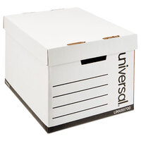 Universal UNV85700 12 inch x 15 inch x 10 inch Letter / Legal File Storage Box with Lid - 12/Case