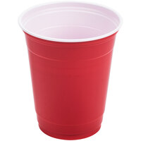 Solo P12SR 12 oz. Red Plastic Cup - 50/Pack