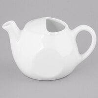 Tuxton BWT-1601 16 oz. Porcelain White Lidless China Tea Pot - 12/Case