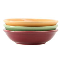 Tuxton DYD-045G 5.5 oz. China Sauce Dish, Assorted Colors - 36/Case
