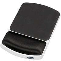 Fellowes 91741 Platinum / Graphite Gel Mouse Pad with Wrist Support