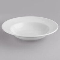 Tuxton FPD-106 Pacifica 43 oz. Bright White Embossed China Pasta Bowl   - 12/Case