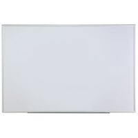 Universal UNV43626 72 inch x 48 inch White Melamine Dry-Erase Board with Satin-Finished Aluminum Frame