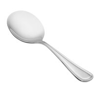 Acopa Edgeworth 5 1/2 inch 18/8 Stainless Steel Extra Heavy Weight Bouillon Spoon - 12/Case