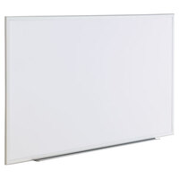 Universal UNV43625 60 inch x 36 inch White Melamine Dry-Erase Board with Satin-Finished Aluminum Frame