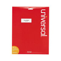 Universal UNV80101 1" x 2 5/8" White Permanent Labels   - 750/Pack