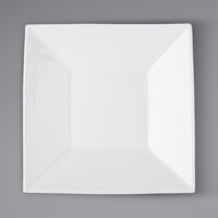 Acopa 5" Square Bright White Porcelain Saucer - 36/Case