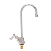 Fisher 1856 Deck Mounted Faucet with 3 1/2" Swivel Gooseneck Nozzle, 2.2 GPM Aerator, and Lever Handle