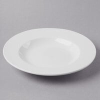 World Tableware BO-1108 Basics Orbis 20 oz. Bright White Porcelain Pasta Bowl - 12/Case