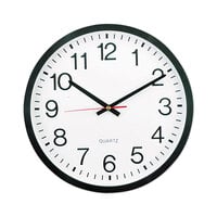 Universal UNV10431 12 5/8 inch Black Wall Clock