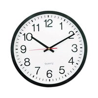 Universal UNV10431 12 5/8" Black Wall Clock