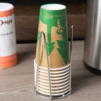 Clipper Mill by GET WIRCUP-3 Chrome Plated Single Countertop Cup Holder
