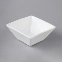 Acopa 8 oz. Square Bright White Porcelain Bowl - 36/Case