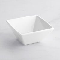 Acopa 8 oz. Square Bright White Porcelain Bowl - 36/Case