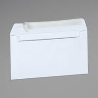 Universal UNV36000 #6 3/4 White 3 5/8 inch x 6 1/2 inch Side Seam Security Business Envelope with Peel Seal Adhesive Strip - 100/Box