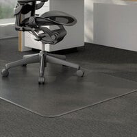 Universal ALEMAT4660CLPR 60" x 46" Clear Cleated Low Pile Carpet Office Chair Mat