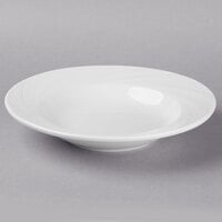 World Tableware BO-1130 Basics Orbis 10.25 oz. Bright White Rim Deep Porcelain Soup Bowl - 24/Case