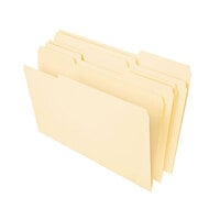 Universal UNV16413 Heavy Weight Letter Size File Folder - Standard Height with 1/3 Cut Assorted Tab, Manila - 50/Box
