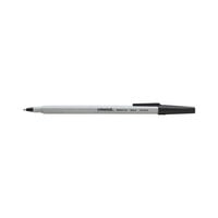Universal 15613 Economy Black Ink with Gray Barrel 1mm Oil-Based Ballpoint Stick Pen   - 60/Pack