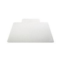 Universal ALEMAT3648CLPL 48 inch x 36 inch Clear Cleated Low Pile Carpet Office Chair Mat with 19 inch x 10 inch Lip