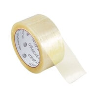 Universal UNV93000 2 inch x 55 Yards Clear Heavy-Duty Box Sealing Tape - 6/Pack