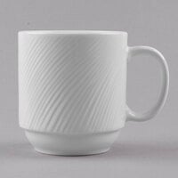 Libbey BO-1114 Basics Orbis 11.5 oz. Bright White Stacking Mug - 36/Case