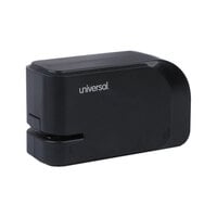 Universal UNV43120 20 Sheet Black Electric Half Strip Stapler with Staple Channel Release Button