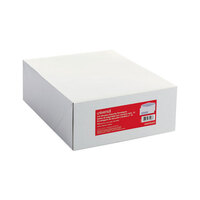 Universal UNV35203 #10 4 1/8 inch x 9 1/2 inch White Diagonal Seam Security Business Envelope with Window - 500/Box