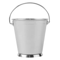 Clipper Mill by GET 4-80810 3 1/2" Round Mini Stainless Steel Serving Pail with Handle