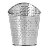 Tablecraft GTSS375 Brickhouse Collection 10 oz. Stainless Steel Round Fry Cup