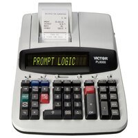 Victor PL8000 14-Digit Black One-Color Prompt Logic Printing Calculator - 8 Lines Per Second