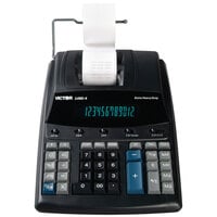 Victor 1460-4 12-Digit Black / Red Two-Color Extra Heavy-Duty Printing Calculator - 4.6 Lines Per Second