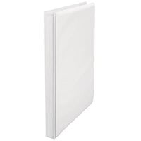 Universal UNV20952 White Economy Non-Stick View Binder with 1/2 inch Round Rings