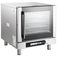 Nemco 1125 Half Size 4 Pan Countertop Convection Steam Oven with Digital Controls and Steam Injection - 208-240V, 2750-2900W