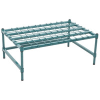 Regency 24 inch x 36 inch Heavy-Duty Green Dunnage Rack with Mat