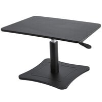Victor DC230B High Rise Collection 21 inch x 13 inch Adjustable Height Black Wood Stand-Up Laptop Stand