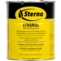 Sterno 20266 1 Gallon Ethanol Gel Chafing Fuel - 4/Case