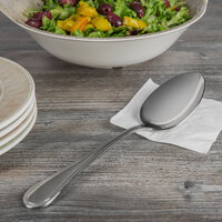 Reed & Barton RB200-994 Lyndon 10 1/2 inch 18/10 Stainless Steel Extra Heavy Weight Salad Serving Spoon   - 12/Case