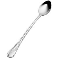 Bon Chef S2202 Wave 7 11/16 inch 18/10 Stainless Steel Iced Tea Spoon - 12/Case