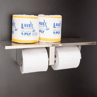 Lavex Janitorial Individually-Wrapped 1-Ply Standard 1000 Sheet Toilet Paper Roll - 96/Case