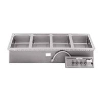 Wells 5P-MOD400TD 4 Pan Drop-In Hot Food Well with Drains - Thermostatic Control